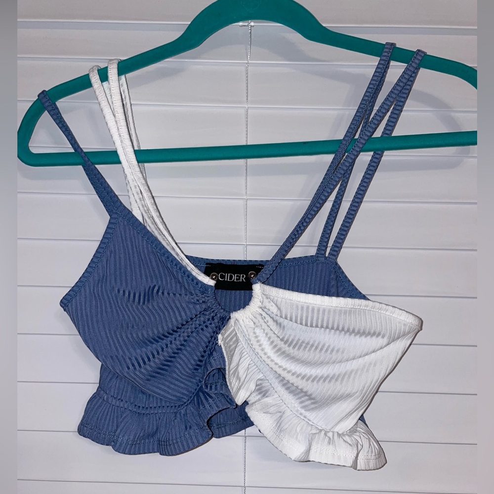 Strappy super cropped tank